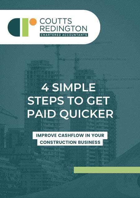 Coutts Redington Accountants ebook improve cashflow for construction businesses.