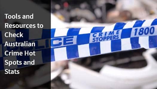 Australian police tape around a crime scene.